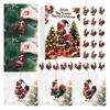 Christmas Chicken Advent Calendar 24-Day Countdown Box with Easy-Open Windows Multifunctional Holiday Decoration