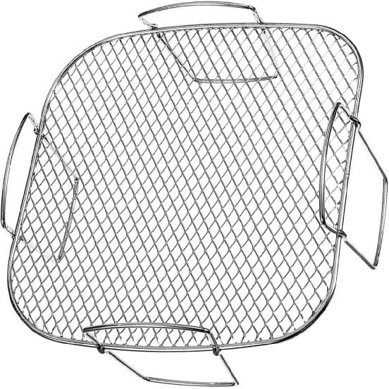 Zerodeko wkładki zaopatrzeniowe kwadratowy stojak na chleb uchwyt stojak do gotowania frytkownicy powietrznej akcesoria do piekarnika frytkownicy powietrznej szablon siatki do grilla stal nierdzewna frytkownica powietrzna grill