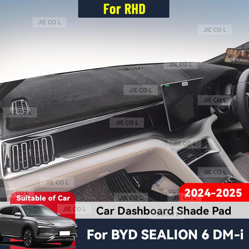 For BYD SEALION 6 DM-i 2024 2025 Car Dashboard Cover Sun Shade Mat Anti-slip Carpet Pad light-proof pad Protect Accessories