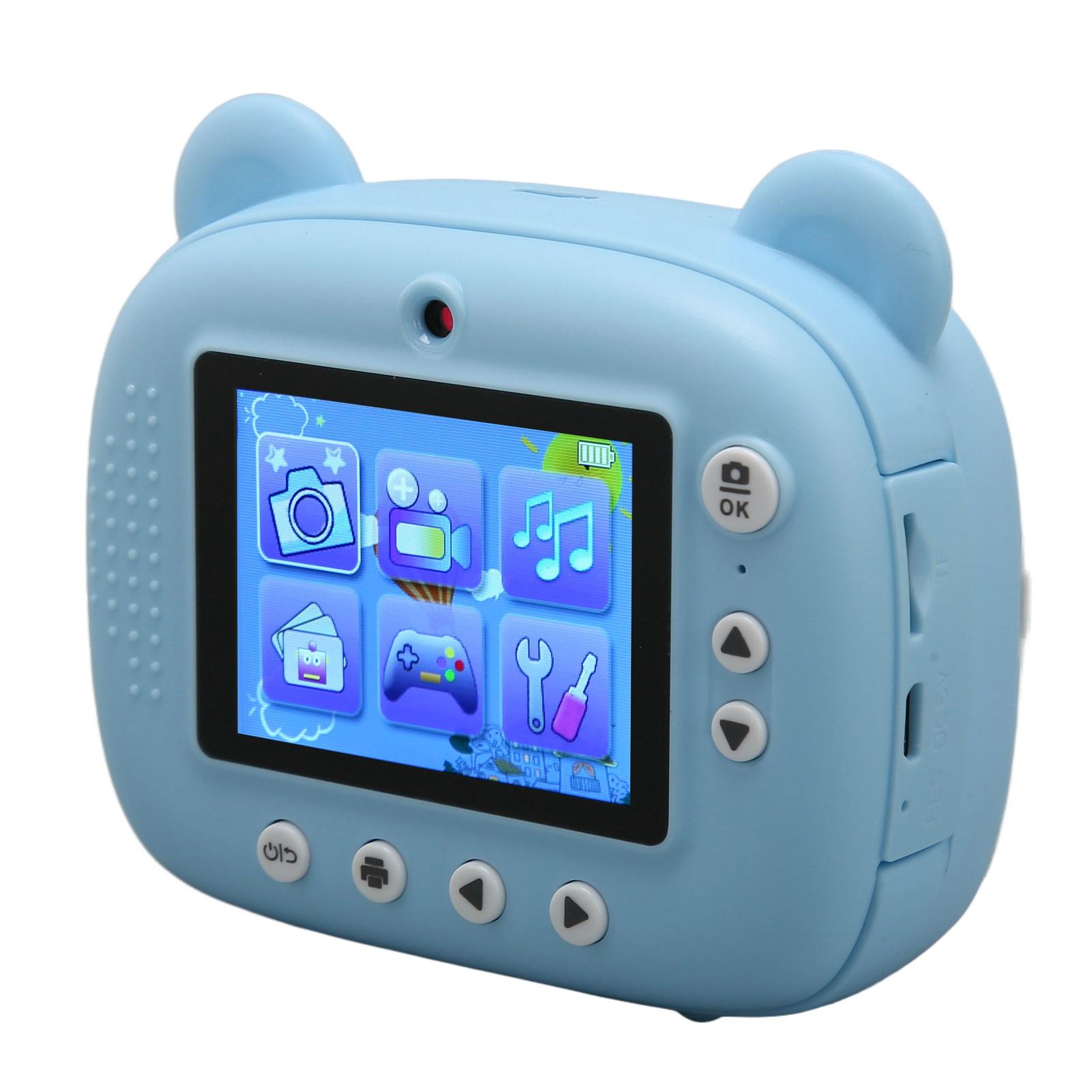 

Детская камера 24 МП Двойная камера Автофокус 2,4-дюймовый HD-экран 1000 мАч Аккумулятор Детская камера для синий