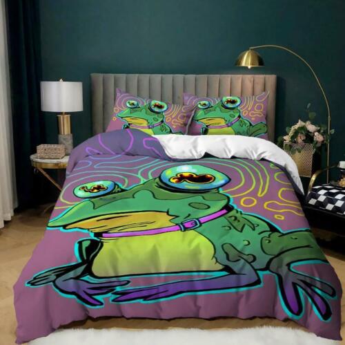Tree Frog Doona Quilt Duvet Cover Set Pillowcase Single Double Queen Size Bed AU