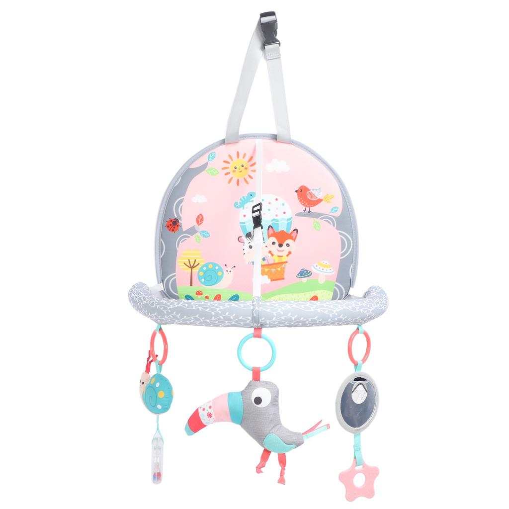 Baby Auto Rücksitz Spielzeug Verstellbar Pädagogisch Reise Säugling Aktivitätsbogen Spielzeug für 0 bis 1 Jahre