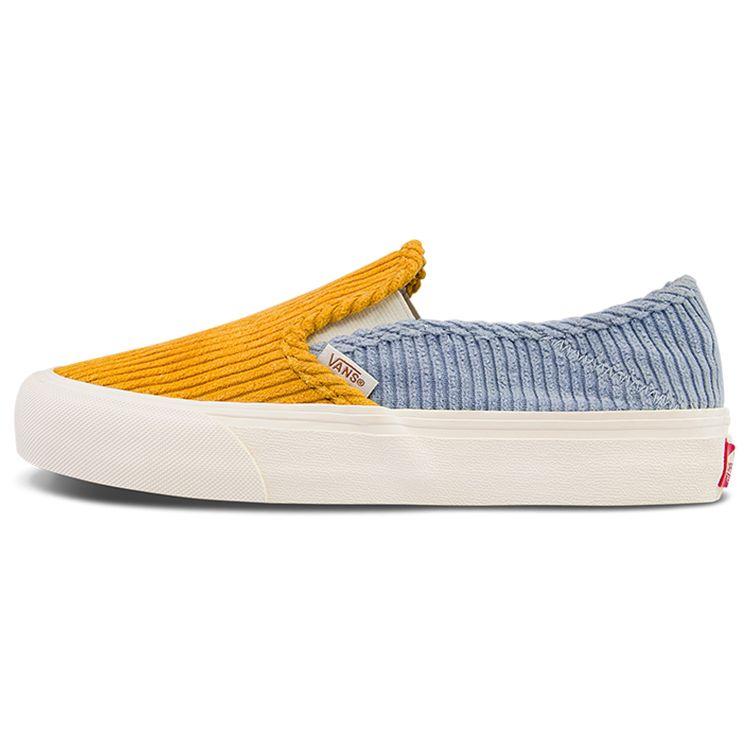 Vans Slip-On Corduroy Casual Lightweight Low-Top Skate Shoes Unisex Sneakers Yellow Blue VN0A5HYQA0Q