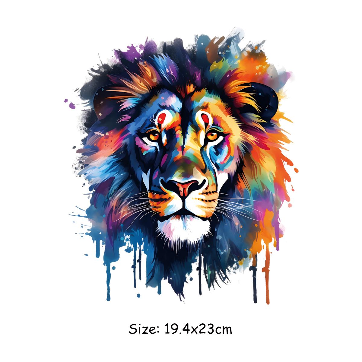 

Наклейка для глажки, акварельные нашивки с животными, наклейки в полоску, аксессуары «сделай сам», наклейка для джинсов, термопресс, аппликация, термонашивка, лиса, кошка