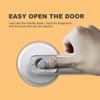 USB Fingerprint Door Lock Handle Rechargeable Anti Theft Smart Biometric Keyless Security Entry Electronic Lock with 2 Keys 145 x 65mm