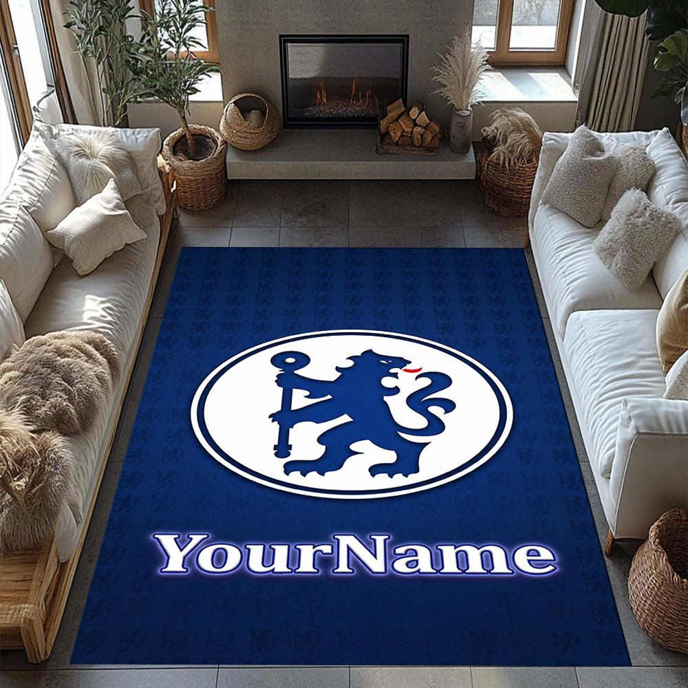 Chelsea Personalized Text Floor Mat Suitable for Study Room Living Rooms Bedrooms Foyer Antislip Carpet Decorate Offices Spiritual Gift