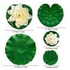 Fake Lily Pads for Ponds Pond Decor Lily Pads Realistic Artificial Lotus Lily Pads for Garden Pond Decor Faux Blooms for Patio