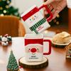 Christmas Cup Creative Ceramic Mug Santa Water Cup Breakfast Cup Coffee Cup Practical Gift Souvenir