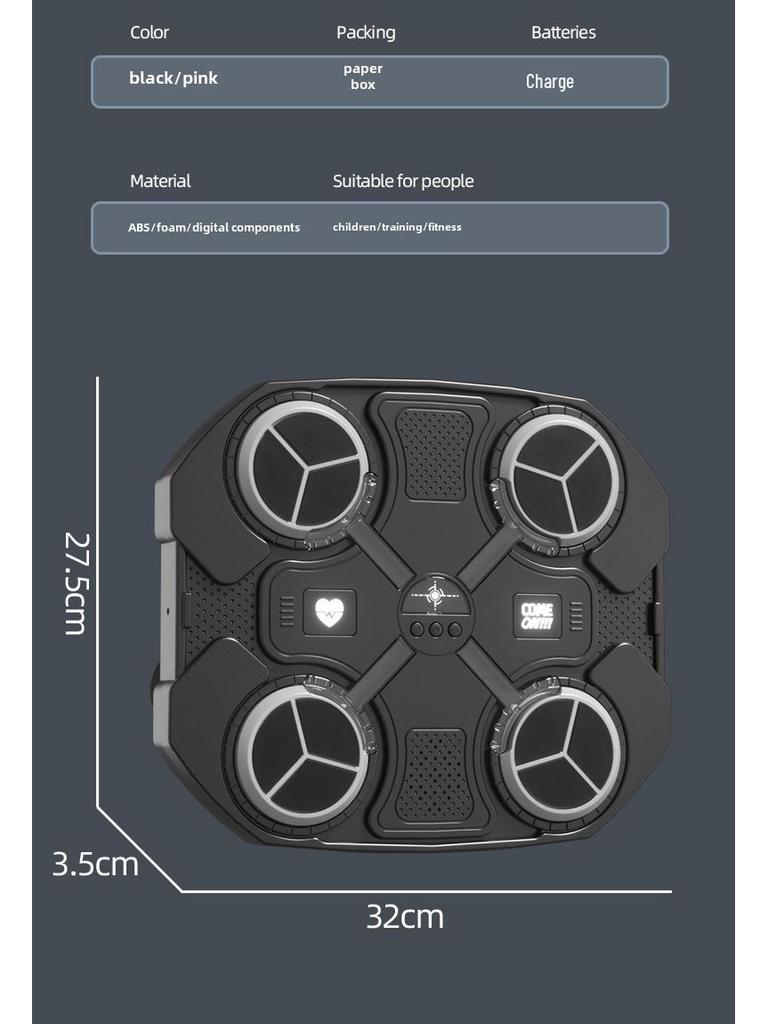 Inteligentny Cel Ścienny do Boksu Muzycznego: Interaktywny Trener Bokserski dla Dzieci