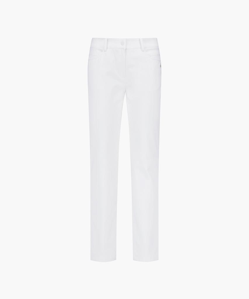 LECOQ GOLF Women'S Solid Waistband Slim Straight Pants (Gq122Lpt21)