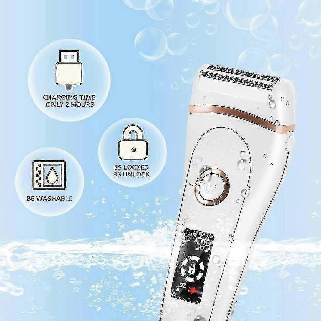 Women's Electric Shaver Women's Shaver Usb Rechargeable Cordless Lady Shaver Waterproof Wet And Dry