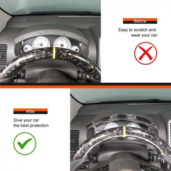 Carbon Fiber Interior Dashboard Trim Cover Sticker For Nissan Frontier 2009-17