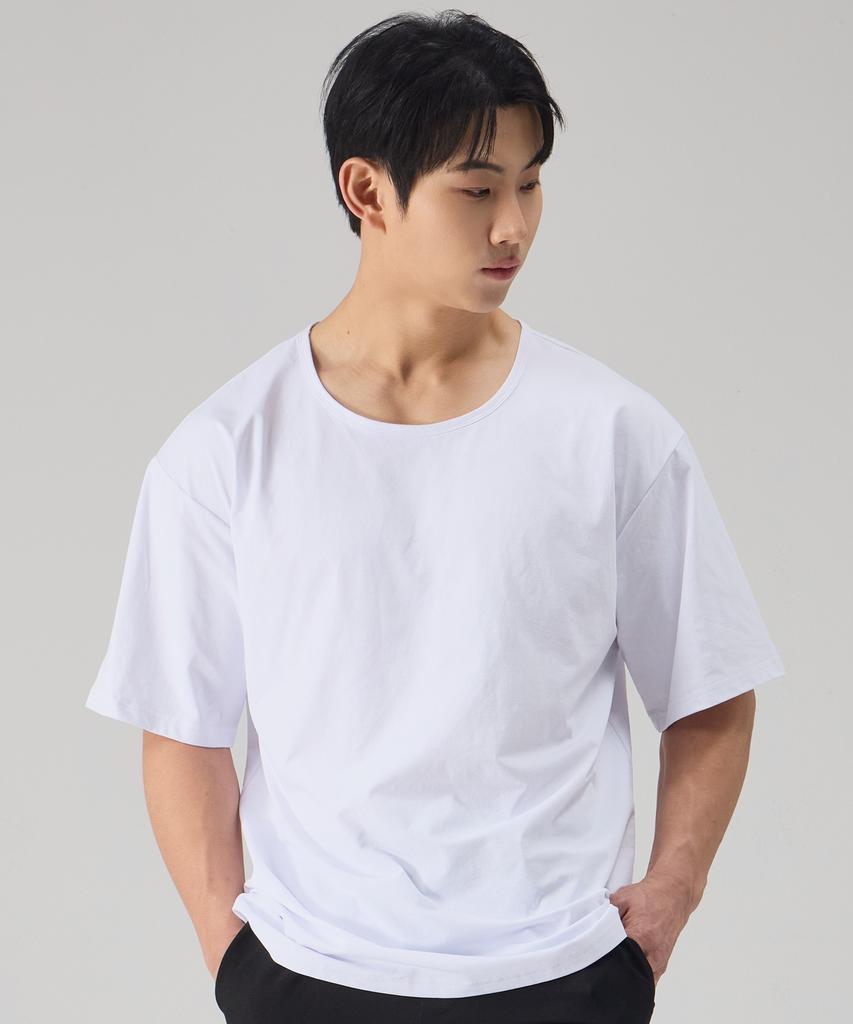 NTBC U-Neck Cool Basic Short Sleeve T-Shirt_2 Colors