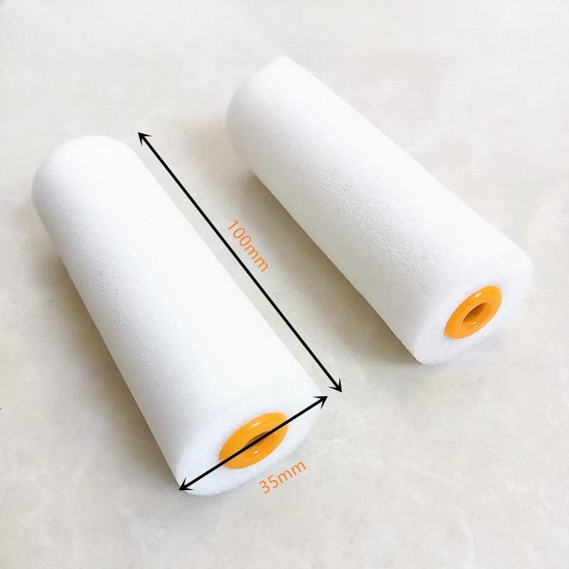 Sponge Flocked Roller Brush Water-based Latex Paint Roller Coating Paint Roller Brush Wall Painting Tool Construction Accessory