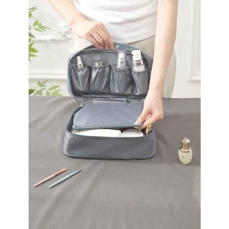 Portable Toiletry Travel Bag, Divided Storage Bag For Underwear, Convenient And Practical
