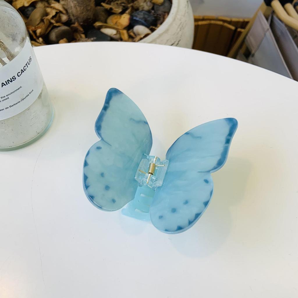 Bunte Schmetterling Acryl Haarspange: Frisches Damen-Haaraccessoire