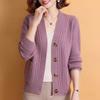 Autumn and Winter Jacket Women's All-match Fashion Temperament Pocket Twist Knitted Cardigan Women