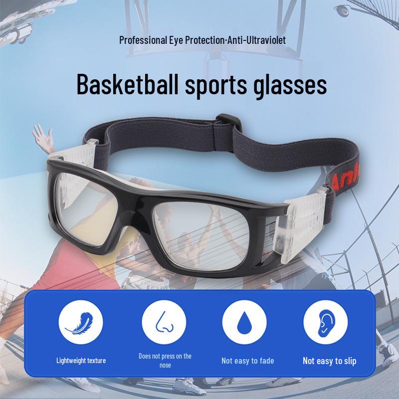 Impact-Resistant Sports Glasses - Lightweight Frame for Basketball, Football, and Golf (Model 070)