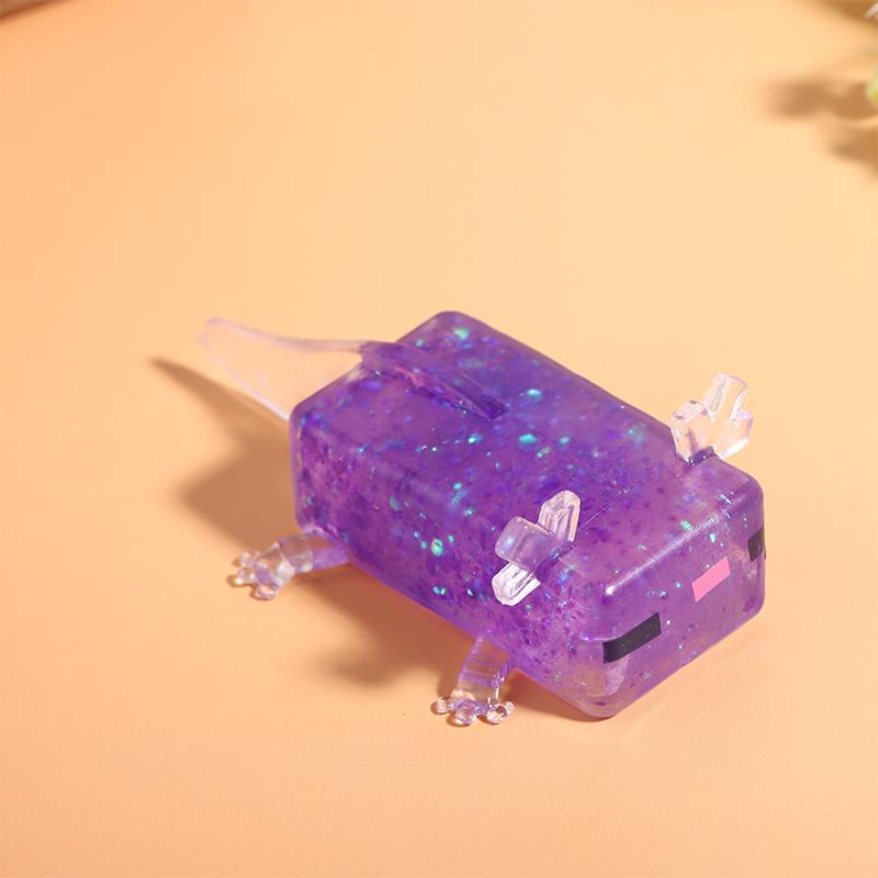 Милые аксолотли Сквиши Игрушки Креативные DIY Ручная работа Игрушки для снятия стресса Формуемые Игрушки для снятия стресса Подарки на День Рождения фиолетовый
