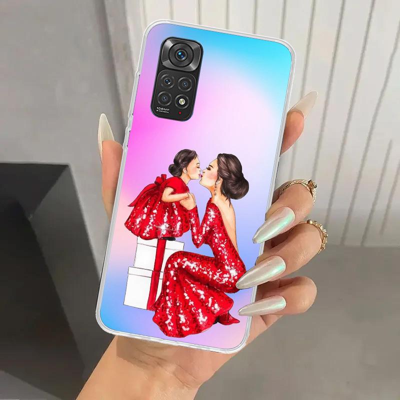 

Woman Fashion Girl Super Mom Baby Phone Case for Xiaomi Redmi Note 15 14 14S 13 12S 12 Pro 11S 11 Plus 11T 11E 10S Soft Funda Pr Redmi Note 15 Pro 5G