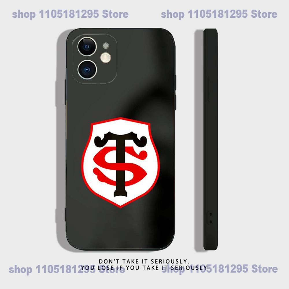 S-Stade-T-Toulousains Clear Silicone Case for iPhone 17,16,15,14,13,12,11,Pro,Max,Mini,XS,X,8,Plus Shockproof Cover