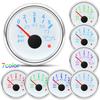 7 Color Light Pointer 52mm Oil Pressure Gauge with Sensor Alarm 0-5Bar,0-10Bar Oil Press Meter Indicator for Car Boat Yacht