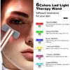 Red Light Therapy for Face, 6 In 1 LED Light Therapy Eye Equipment for Skin,Face Wand with Facial Massager, Skincare Facial Wand,Vibration, Thermal,
