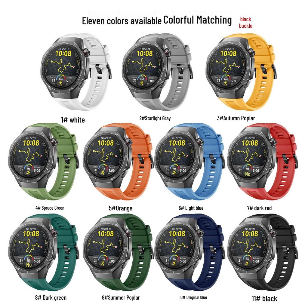 Silikon-Ersatzarmband für Huawei GT5 Pro Uhr (46mm)