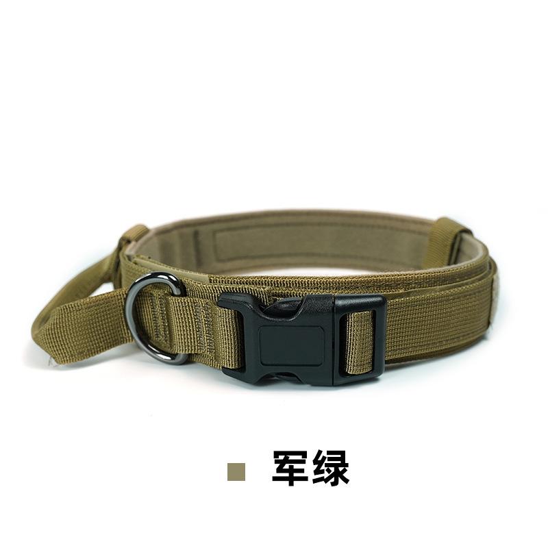Big Dog Training Collar Pet Collar Military Dog Collar Medium and Large Dog Outdoor Training Dog Leash Tactical Collar