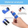 Pack of 4 Finger Splints, Adjustable Finger Support, Finger Stabiliser with Built-in Aluminium Strap for Broken, Tendonitis and Swollen Fingers