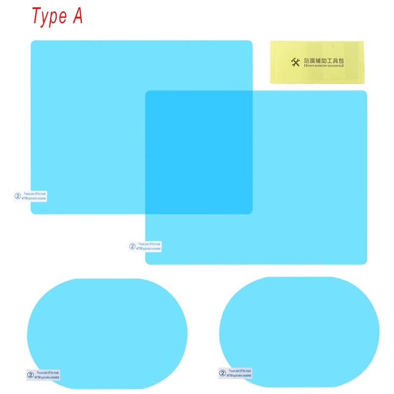 1/4/8/12 sztuk lusterko wsteczne samochodu folia przeciwdeszczowa Anti-Fog przezroczysta naklejka ochronna Anti-Scratch wodoodporne lustro okno