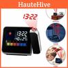 Projection Led Digital Alarm Clock Weather Thermometer Snooze Light Back