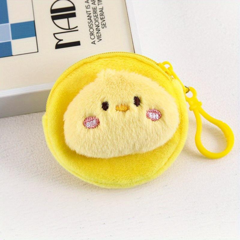 Cartoon Plush Coin Purse Cute Mini Money Coin Storage Bag Student Earphone Bag Key Bag Birthday Gift