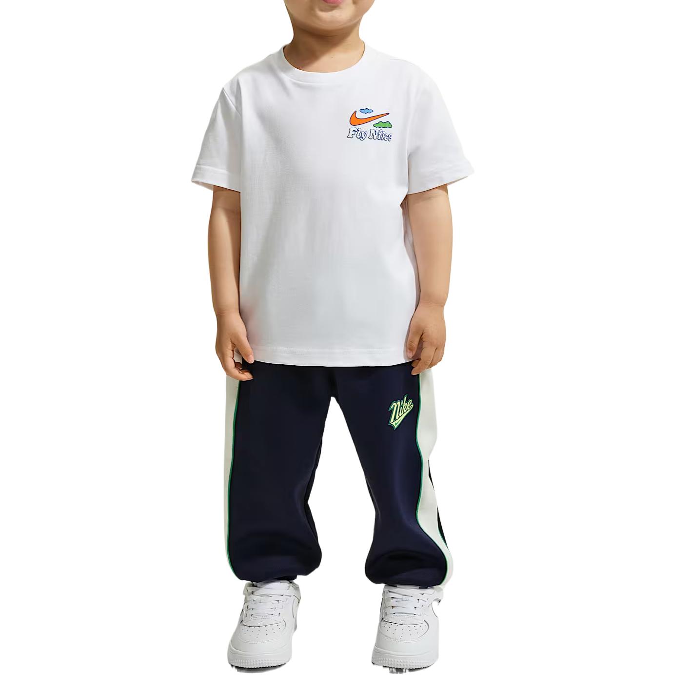 

Nike Printed Cotton Casual Soft T-Shirt Kids tops IW1624-100 3T