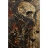 Abstract Horror Skeleton Poster Fantasy Witchy Creepy Festival Canvas Painting Wall Art Halloween Christmas Bedroom Home Decor