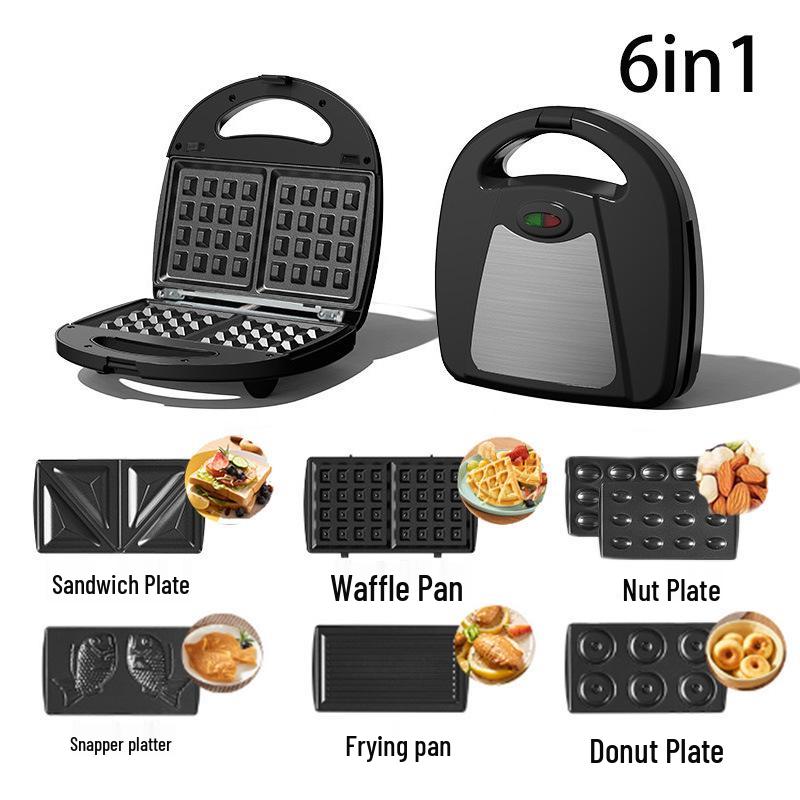 3-in-1 Breakfast Machine: Sandwich, Waffle, and Donut Maker Toaster