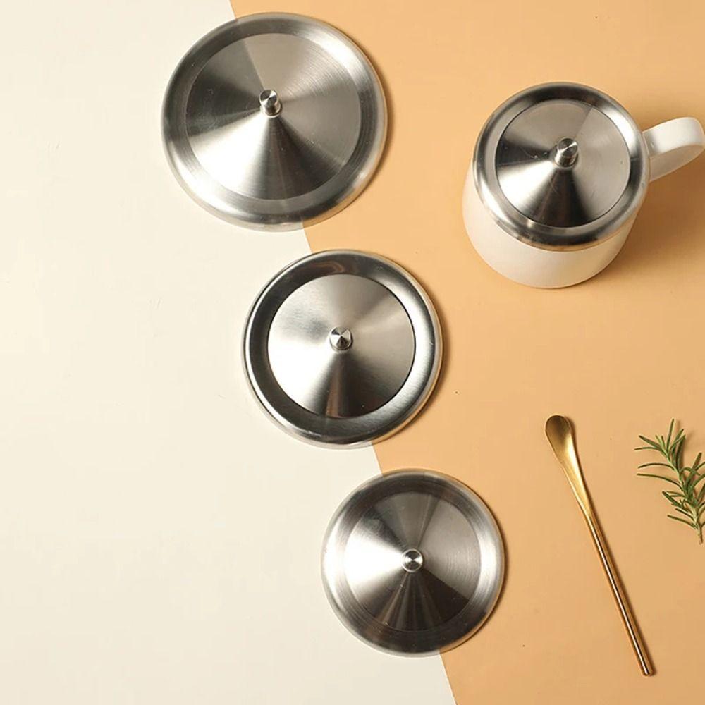 1Pcs Heat Temperature Preserve Mug Cover with Convex Handle Sealing Lid  Cup Accessories