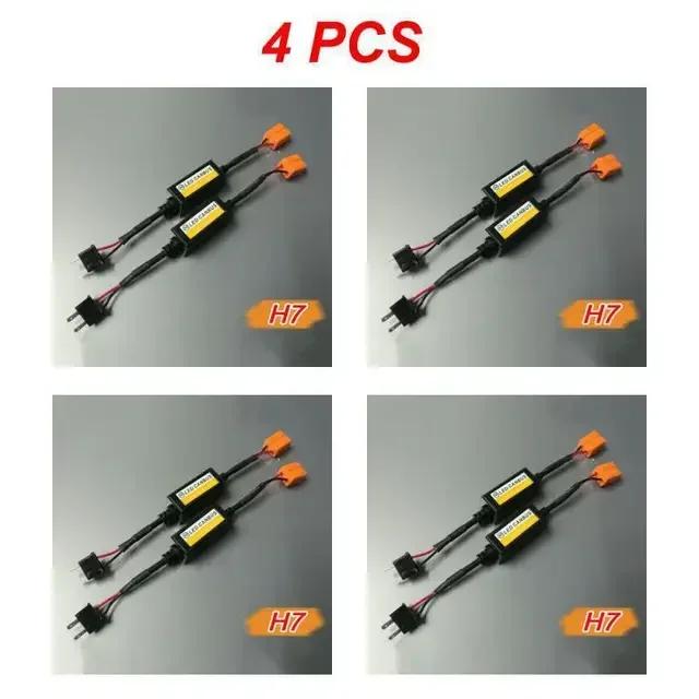 1~4PCS LED Canbus Decoder Car Headlights Error Free Resistor for SUV Fog Lights H4 H7 H1 H11 9006 9007 Adapter Anti-Flicker Tool