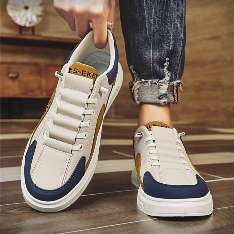 Mode Sommer Neue Atmungsaktive Schuhe Mann Leicht Bequem Herren Leder Freizeitschuhe Slipper Sneakers für Männer Wanderschuhe Tenis