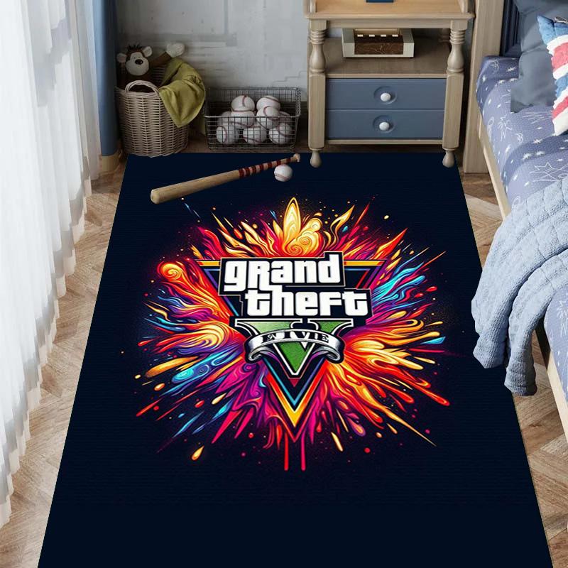 Vibes Vice City carpet printing Home Decor Art Protective pad Bathroom mat