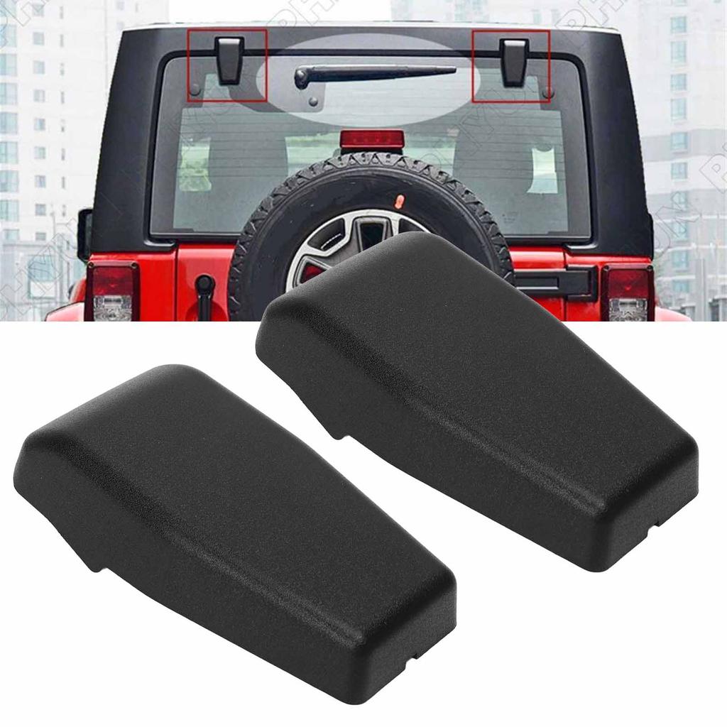 2 Stück Heckklappenglas Scharnierabdeckung 68140033AA Kratzfestes Ersatzteil für JEEP WRANGLER MIT JK KAROSSERIESTIL 2011–2018