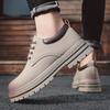 Men's Boots Yellow Boots Four Season Anti Slip Soft Sole Comfort Outdoor Boots Fashion Casual Boots Youth Low Top Boots Men Shoe