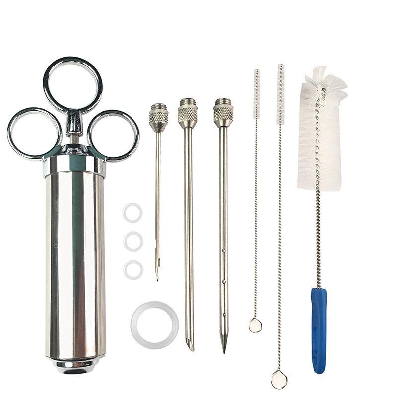 Stainless Steel BBQ Turkey Marinade Injector Needle