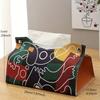 1/2pcs Minimalist PU Leather Tissue Box Cover, Simple Design for Living Room Kitchen Office, Multi-Purpose Home Organizer