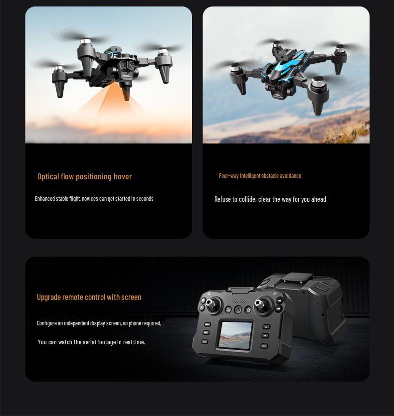 K12MAX Brushless Drone with Screen Controller, Optical Flow, and Smart Obstacle Avoidance.