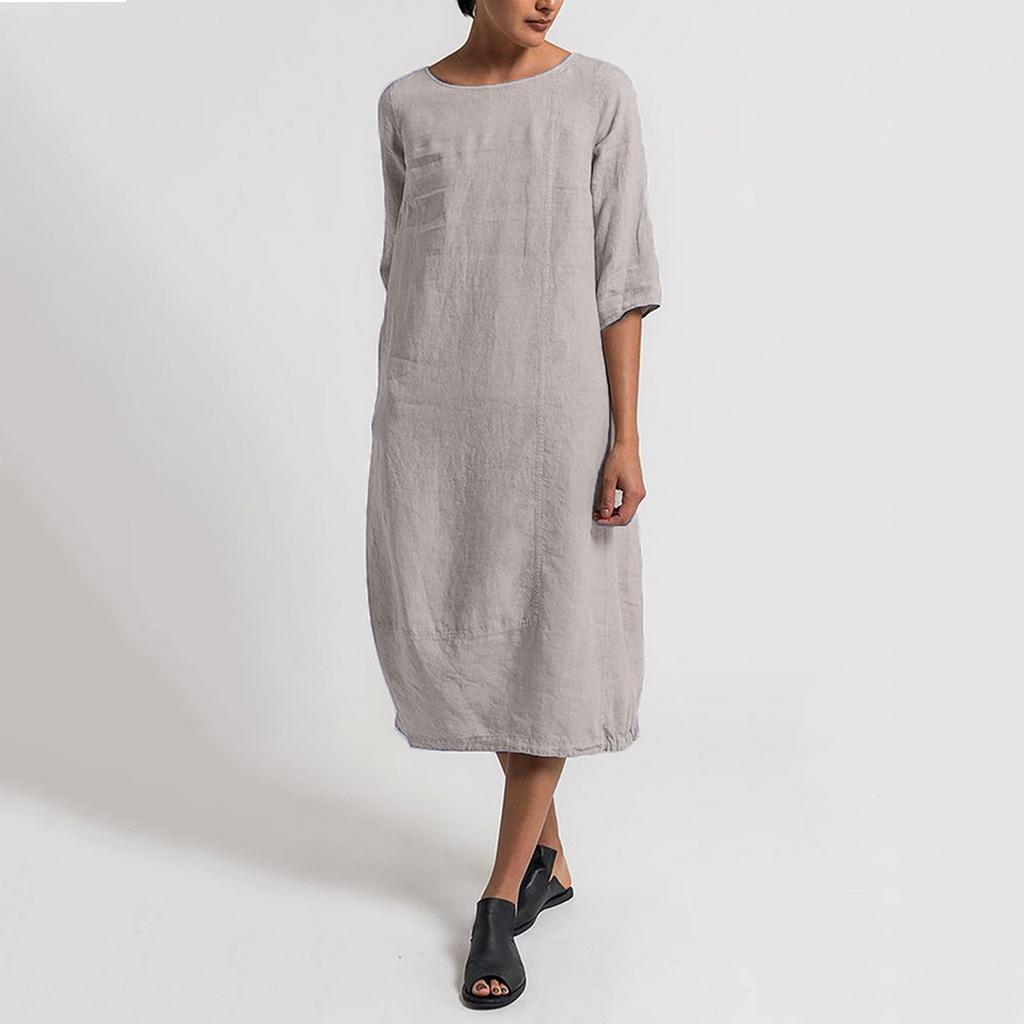 Women Summer Feminino Vestido T-shirt Cotton Casual Plus Size Ladies Dress