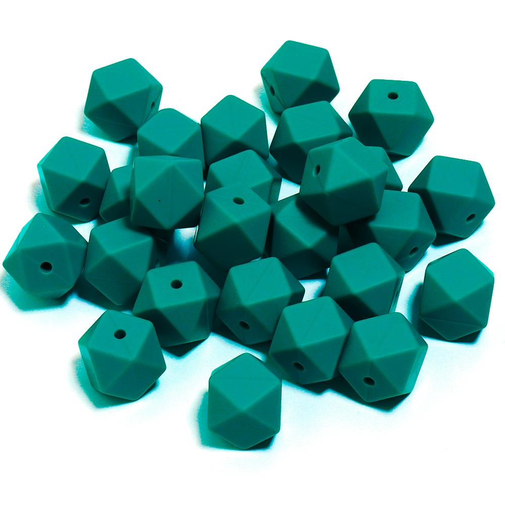 10pcs 19x14mm Hexagon Silicone Beads For Jewelry Making DIY Handmade Necklace Bracelets Phone Key Chain Decoration Accessories