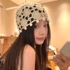 Flower Crochet Hollow Knitted Hat Sweet Ethnic Style Hat Fashion Knit Beanies  Outdoor