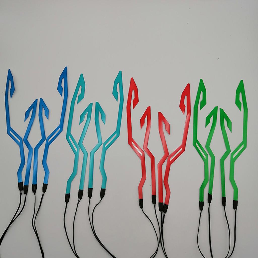 Motorradhelm-Licht-Set, Helm-Fahrrad-LED-Aufkleber-Licht Nachtfahrsignal-Helmlicht für Motorrad-Fahrrad