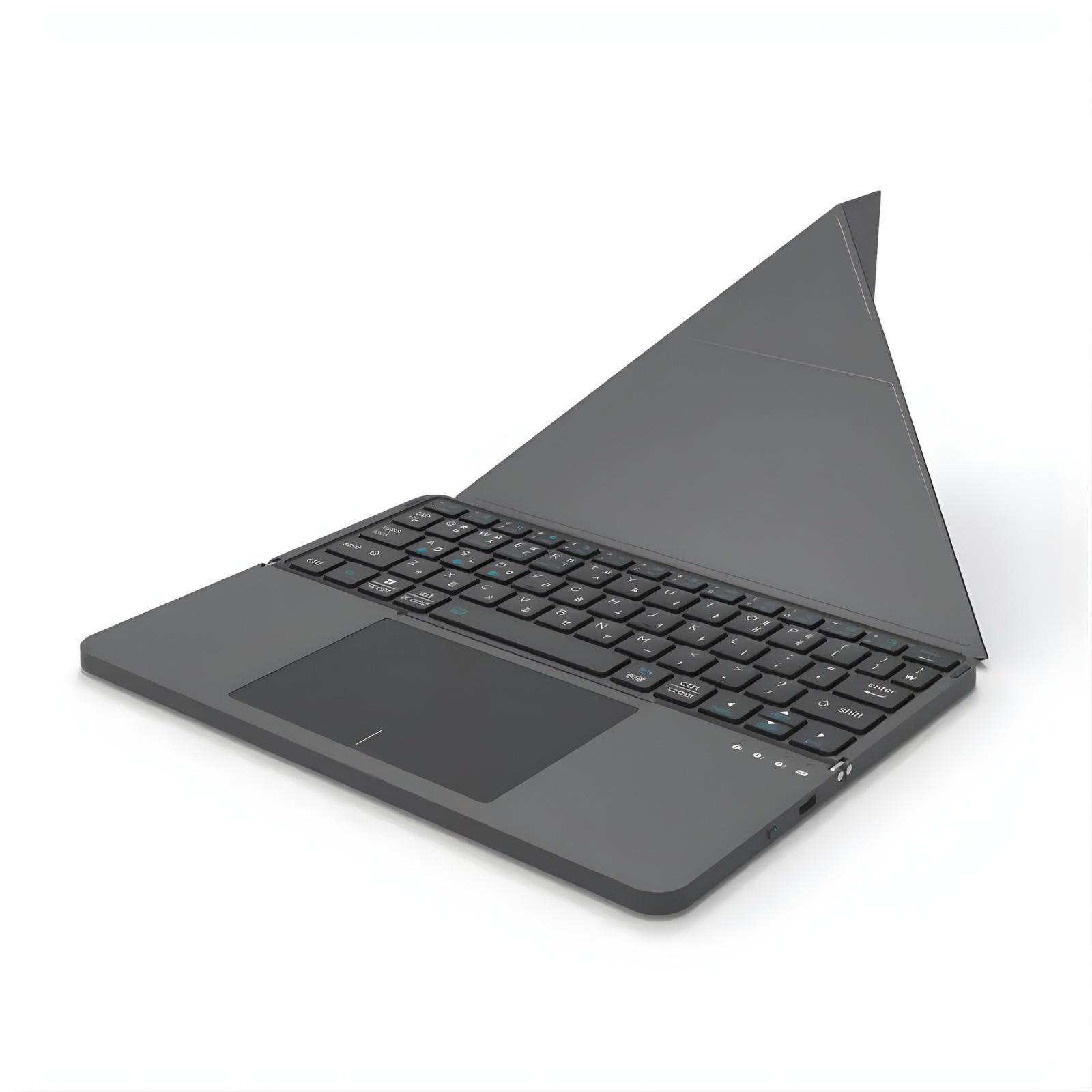Multi-Functional Detachable Leather Touch Foldable Office Keyboard
